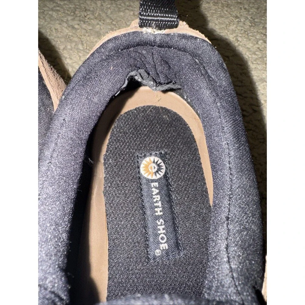 Men's Earth Shoe Moc Slip-on Comfort Dark Earth Brown Suede Sz 9.5 Mesa 6089665